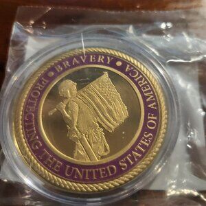 BRAVERY PROTECTING THE UNITED STATES OF AMERICA-CHALLENGE COIN